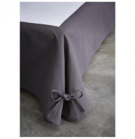 Cache-sommier - 160 x 200 cm - marron