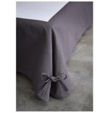 Cache-sommier - 160 x 200 cm - marron