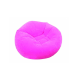 Pouf gonflable coloré - rose - fauteuil floqué intex