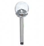 Balise solaire - 37 cm - inox et verre