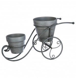 Porte plante - 2 pots terra