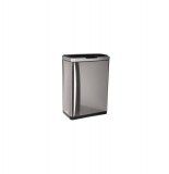 Poubelle automatique - 45l - acier inoxydable - silver