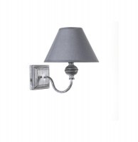 Applique à pied carré - 20 x 26.5 x 25 cm - gris
