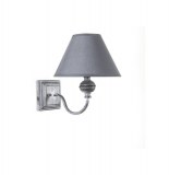 Applique à pied carré - 20 x 26.5 x 25 cm - gris