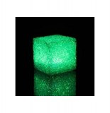 Cube led effet cristal - 6.8 x 6.8 cm - multicolore