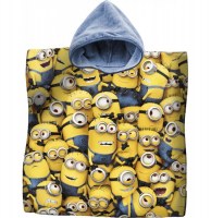 Poncho minions - 60 x 120 cm - linge de bain