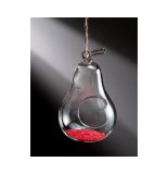 Poire en verre à suspendre - 13 x 12 x 20 cm - décoration