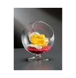 Sphère en verre à poser - 13,5 x 13,5 x 15 cm - décoration