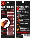 NAILS STICKERS CRAQUELES ROUGE