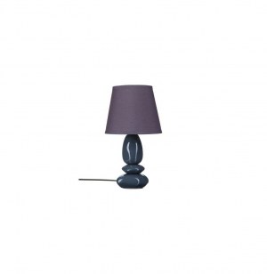Lampe 3 galets céramique - gris - h 46 cm - lampe à poser