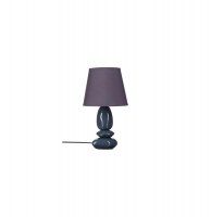 Lampe 3 galets céramique - gris - h 46 cm - lampe à poser