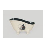 Porte-savon baignoire - félin - l 21 cm x h 11,2 cm