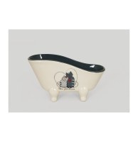 Porte-savon baignoire - félin - l 21 cm x h 11,2 cm