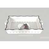 Plat à four - félin - 35 cm x 19,5 cm