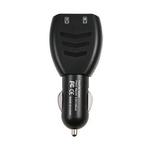 Double chargeur voiture USB noir