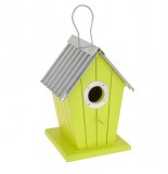 Nichoir - bois et métal - vert