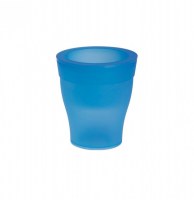 Cache-pot - led - d 17 cm x h 19 cm - bleu