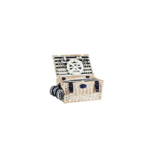 Panier pique-nique marine - 4 personnes - 45 x 31 x 24 cm