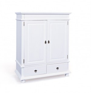 Armoire danz 4 - 116 x 57 x 140 cm - pin - blanc