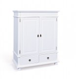 Armoire danz 4 - 116 x 57 x 140 cm - pin - blanc