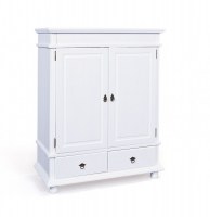 Armoire danz 4 - 116 x 57 x 140 cm - pin - blanc