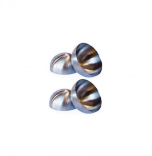 Dômes de présentation - lot de 4 emporte-pièces demi sphère en ino