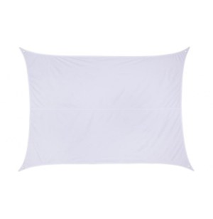 Toile solaire "anori" - 300 x 400 cm - polyester - blanc