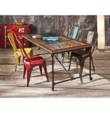 Table coffee - 90 x 180 x 76 cm - bois et métal