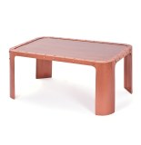 Table basse gormur - 70 x 110 x 45 cm - métal - cuivre