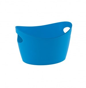 Pot de rangement à découpe - bottichelli by koziol - bleu caraîbes