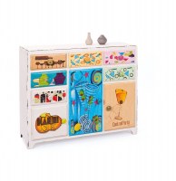 Commode medly - 40 x 114 x 90 cm - bois et mdf