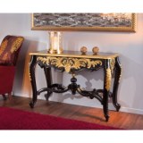 Console palri - 46 x 128 x 81 cm - noir et or