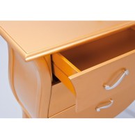 Commode barokko - 40 x 70 x 78 cm - or et argent