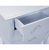Commode barokko - 40 x 70 x 78 cm - argent
