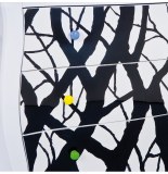 Commode alisha - 43,5 x 95 x 77 cm - mdf et bois