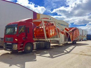 Centrale a béton mobile a 60 m3/h