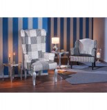 Chaise cantanzaro - 64 x 73 x 128 cm - bois mdf viscose et polyester