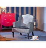 Chaise tarent - 65 x 80 x 90 cm - bois viscose et polyster