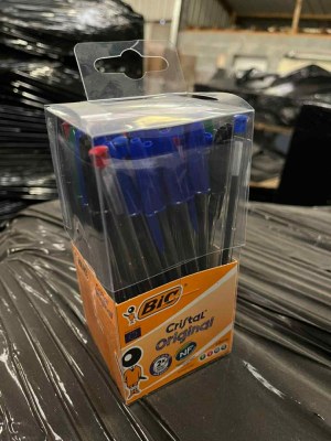 Stock neuf lot papeteries – BIC Cristal Original & Post-it Notes