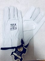 Gants en cuir pur pour manutention ou travaux