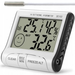 STATION MÉTÉO THERMOMÈTRE À HYGROMÈTRE NUMÉRIQUE + SONDE 8050