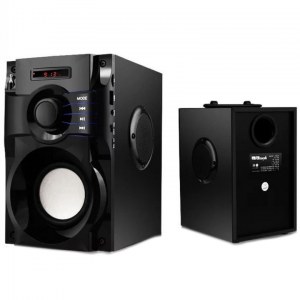 HAUT-PARLEUR SANS FIL 350W BOIS RADIO FM BOOMBOX A10