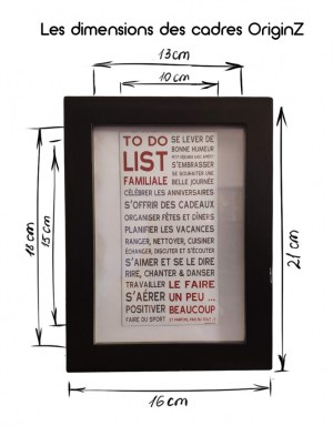 Set de 2 cadres photos en pin, protection verre avec passpartout, 1015 et 1318