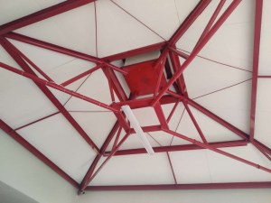 Charpentes métalliques type "pagode"