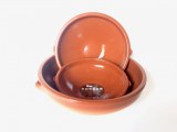 Cassolettes en terre cuite artisanales 17cm plat Ikocat