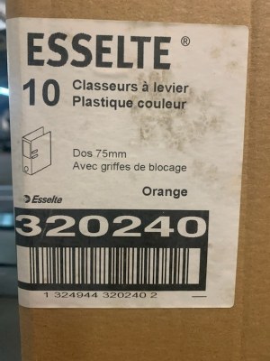 Lot de classeur ESSELTE