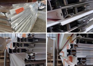 Portes de placard coulissantes et étagères