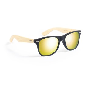 Lunettes de soleil en bambou avec verres polarisés avec etuis en toile Filtre UV : UV40...