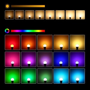 AMPOULE RGB LED + TÉLÉCOMMANDE 9W E27 LAMPE DISCO TQ-C3-03