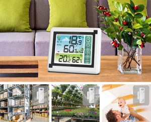 STATION MÉTÉO AVEC CAPTEUR EXTERNE ET SONDE RC01